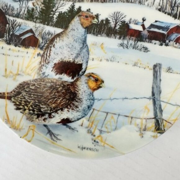1987 The Gray Partridge Collectors Plate Knowles Wayne Anderson #516A 8 1/2” COA - Picture 16 of 16